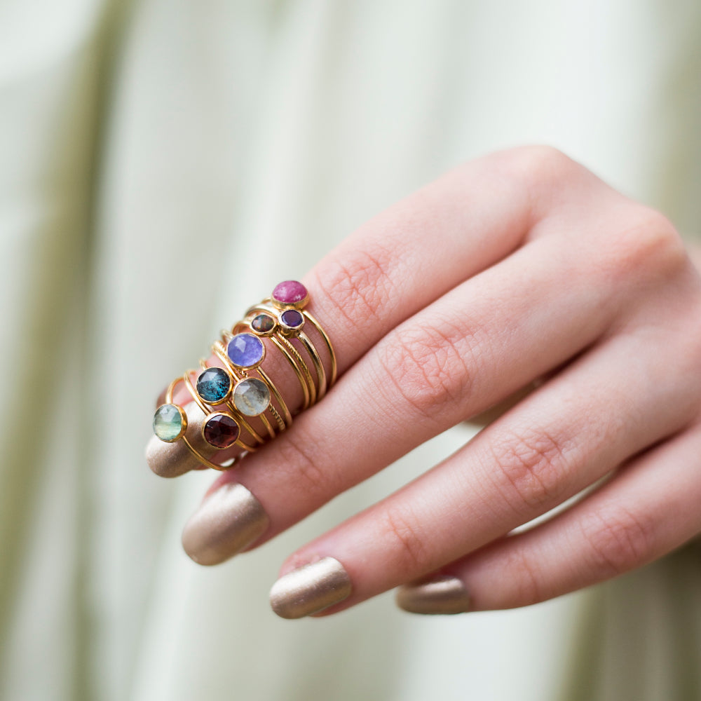 Tanzanite Spark Ring