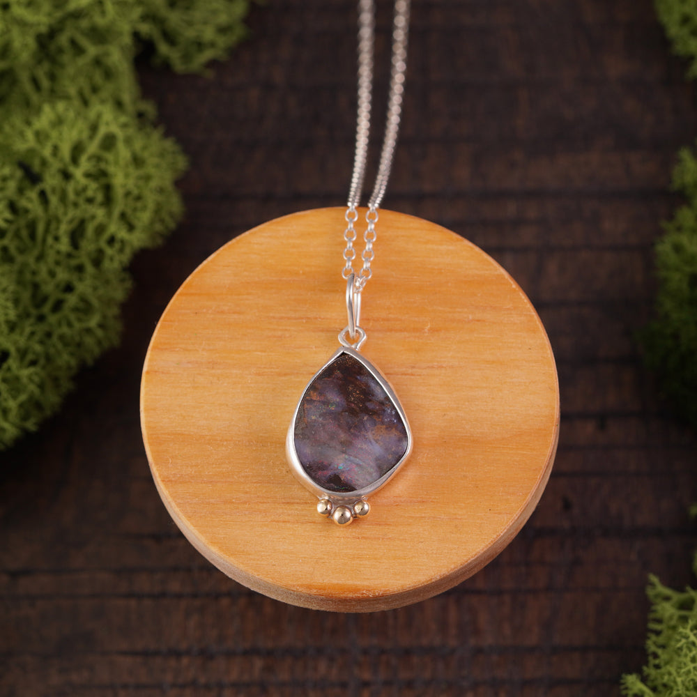 Australian Boulder Opal GOTEL pendant