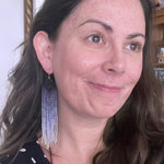 GOTEL bleed purple earrings