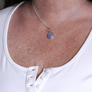 Lavender Chalcedony pendant