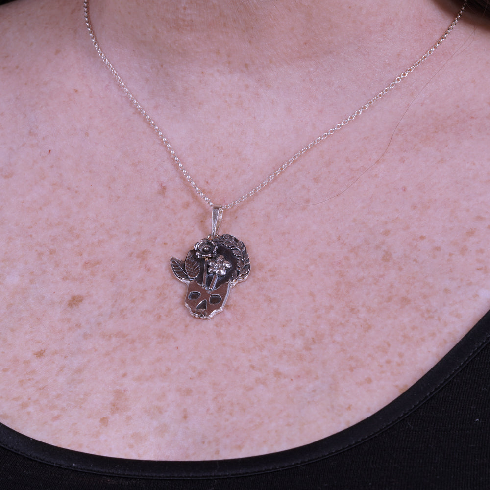 Druid skull necklace