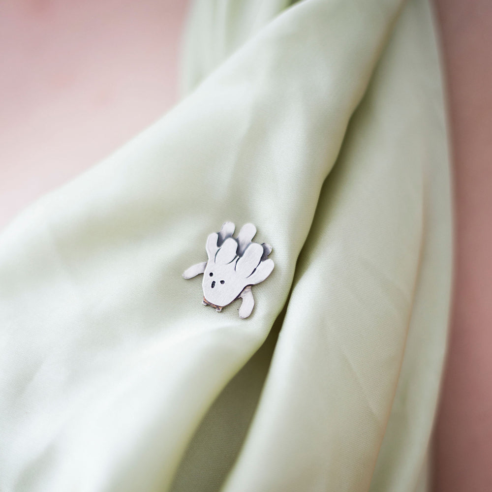 Sterling silver minion pins set