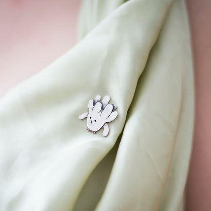 Sterling silver minion pins set