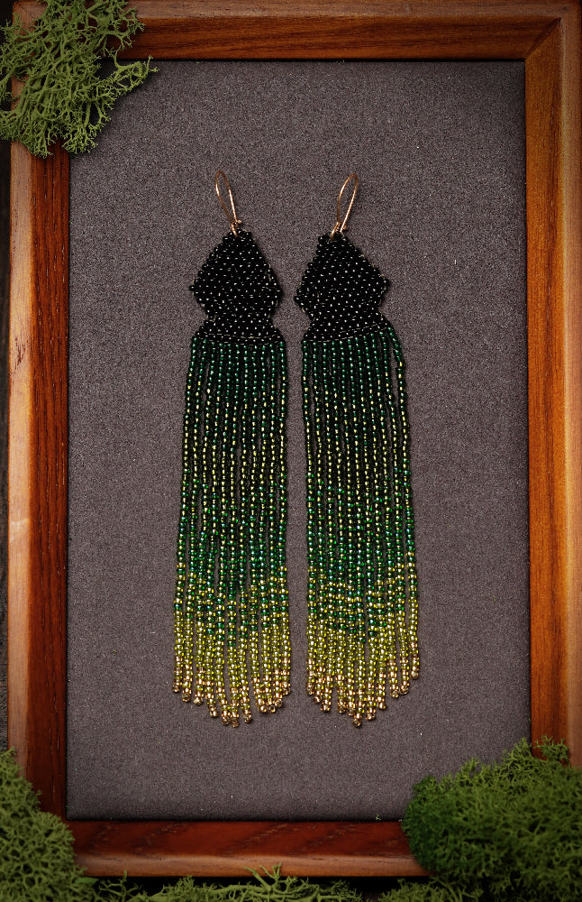 GOTEL Green fields earrings