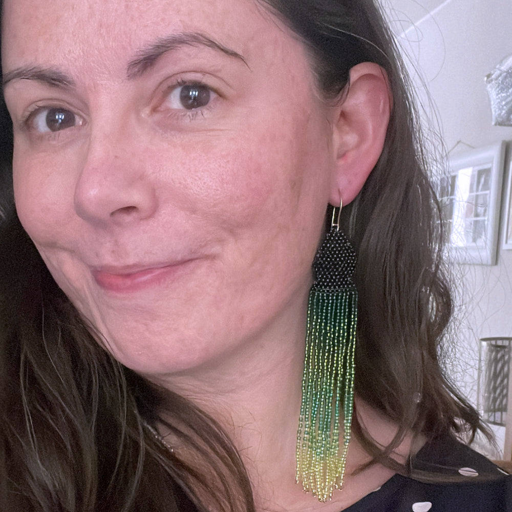 GOTEL Green fields earrings