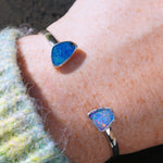 Inverted opal cuff