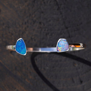 Inverted opal cuff