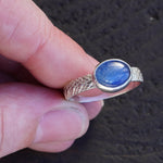 Blue Kyanite scale ring