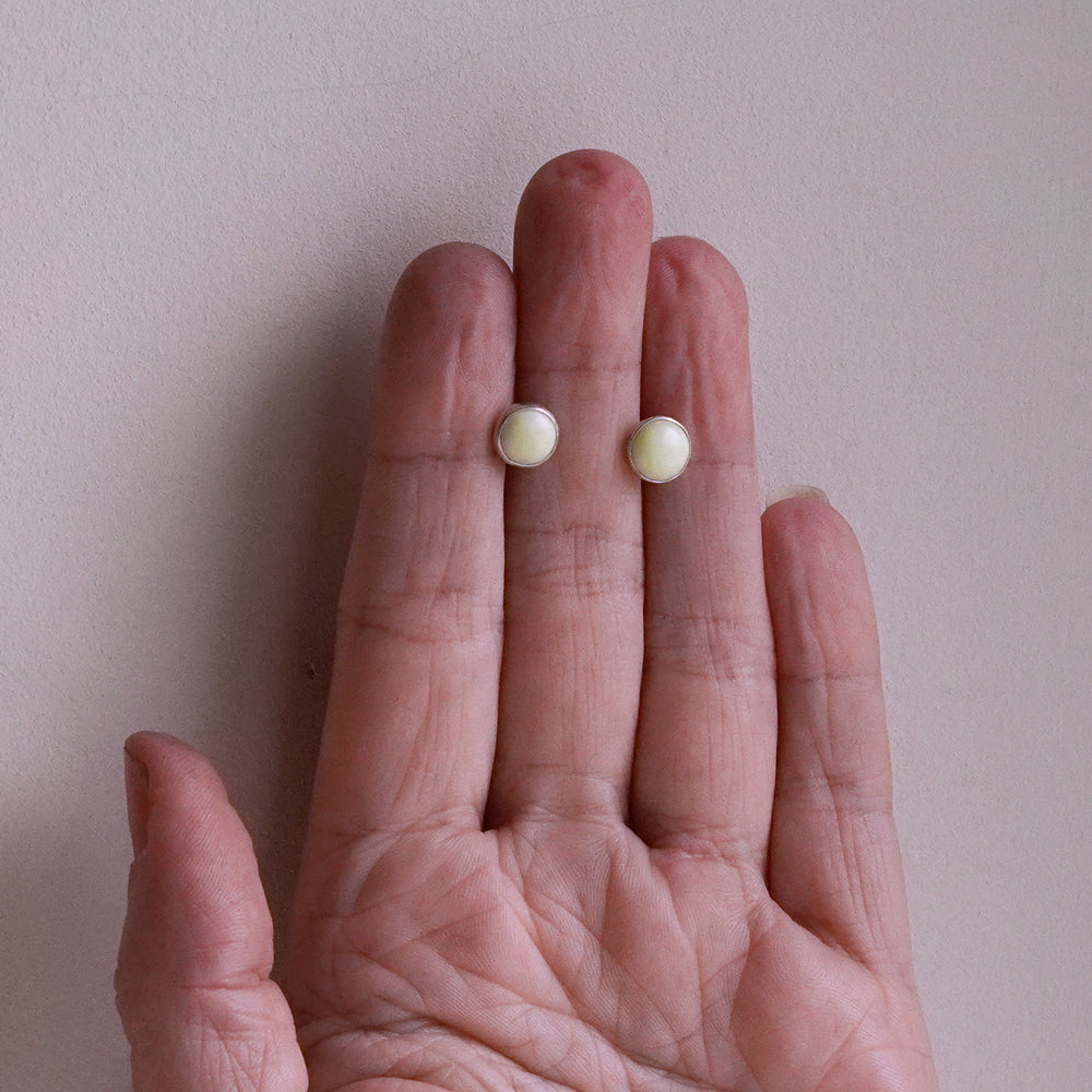 Lemon jasper studs