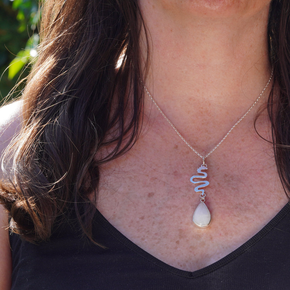 Leviathan moonstone pendant