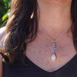 Leviathan moonstone pendant