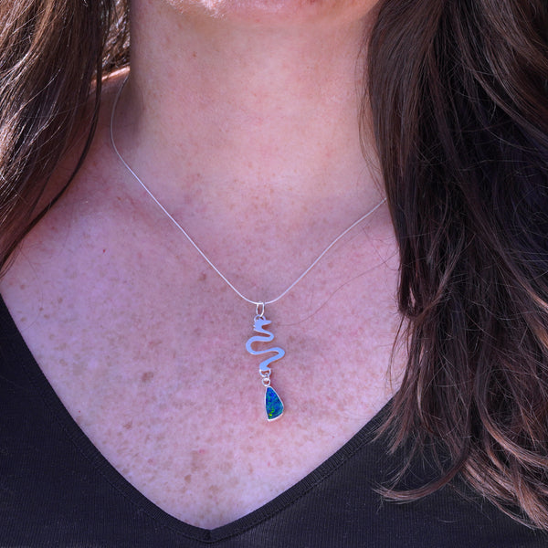 Leviathan opal pendant