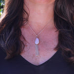 Moonstone waterfall necklace