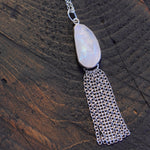 Moonstone waterfall necklace
