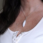 Mother of Pearl marquise pendant