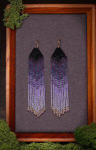 GOTEL bleed purple earrings