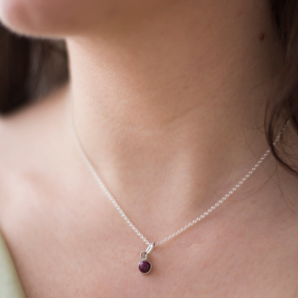 Little Light Necklace - Ruby