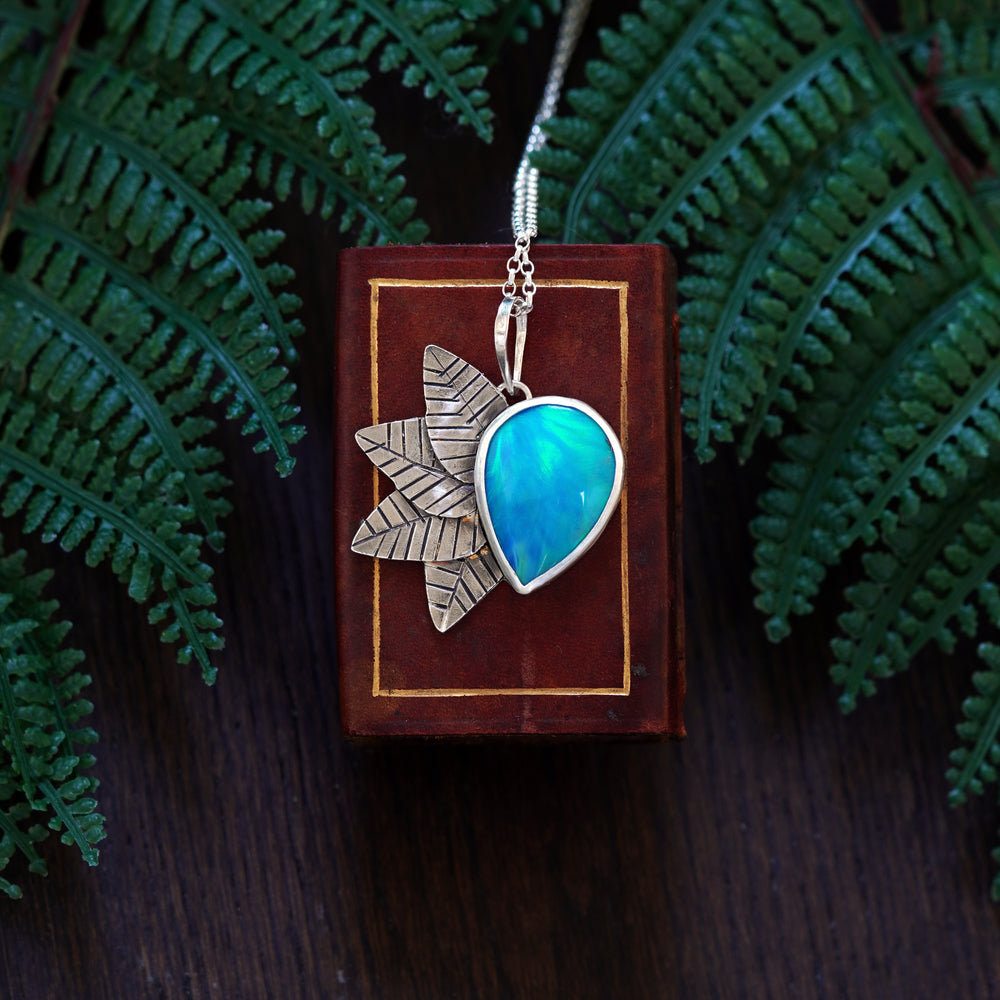Sabrina Aurora opal necklace