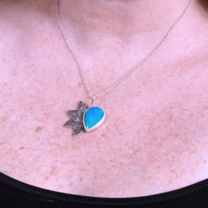 Sabrina Aurora opal necklace