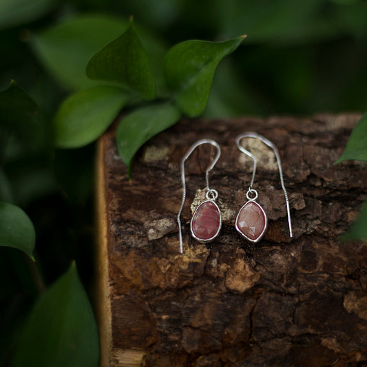 Andesine threader earrings