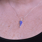 Small bolt necklace - blue