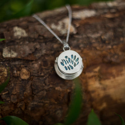 Keeper of Wings Locket – Sterling Silver Butterfly Locket with Labradorite