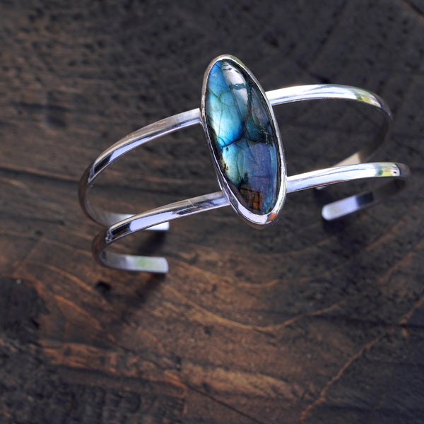 Labradorite cuff