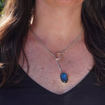 Labradorite lariat snake chain