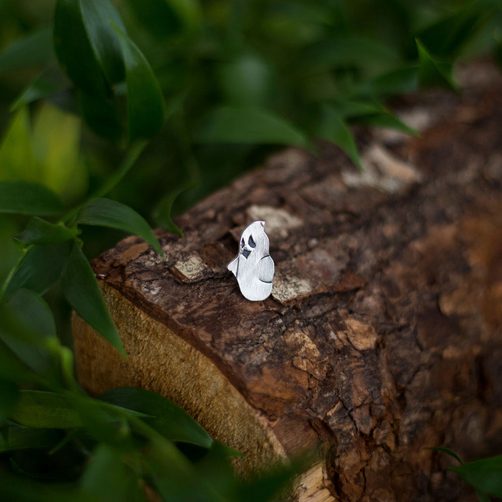 Little Yin Minion Pin – Sterling Silver Ghost Companion
