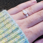 Moonstone scale ring