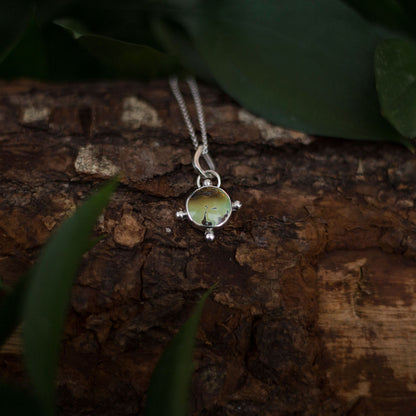 Marked Relic - Royal Orange Turquoise Necklace in Sterling Silver