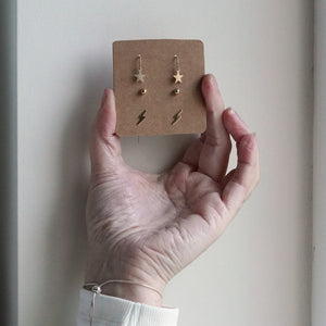 Gold fill earring set 2