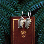 Til death do we part earrings - Pyrite