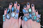 Number 8 Turquoise triple ring