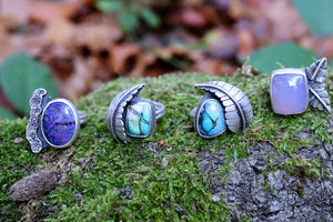Sterling opal ring #5