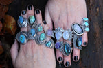 Sterling opal ring #5