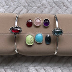 Rhodolite Garnet Night sky cuff