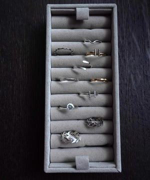 Gold fill hammered ring