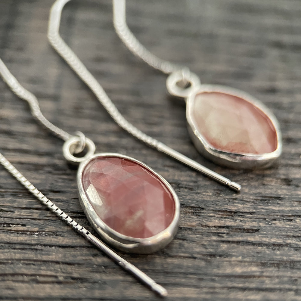 Andesine threader earrings