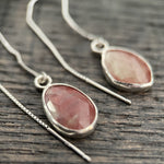 Andesine threader earrings