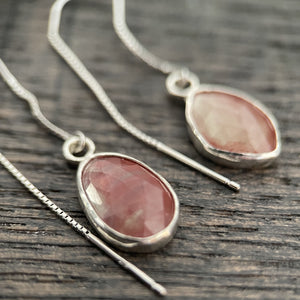 Andesine threader earrings