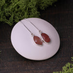 Andesine threader earrings