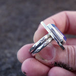 Aurora opal and quartz borealis ring