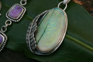Sterling opal pendant #3