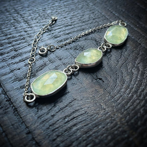 Prehnite bracelet