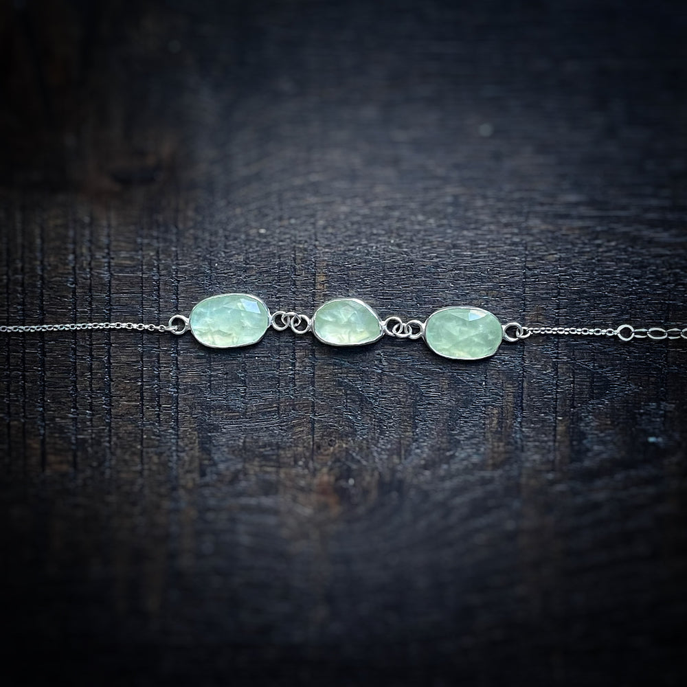 Prehnite bracelet