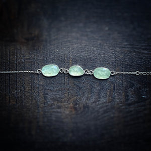 Prehnite bracelet