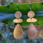 Brass chandelier earrings #1