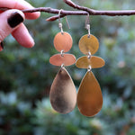 Brass chandelier earrings #1