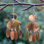 Brass chandelier earrings #2